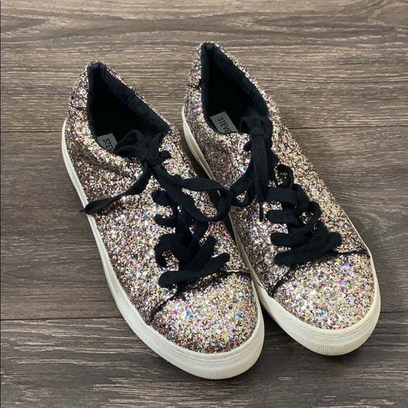 steve madden glitter sneakers
